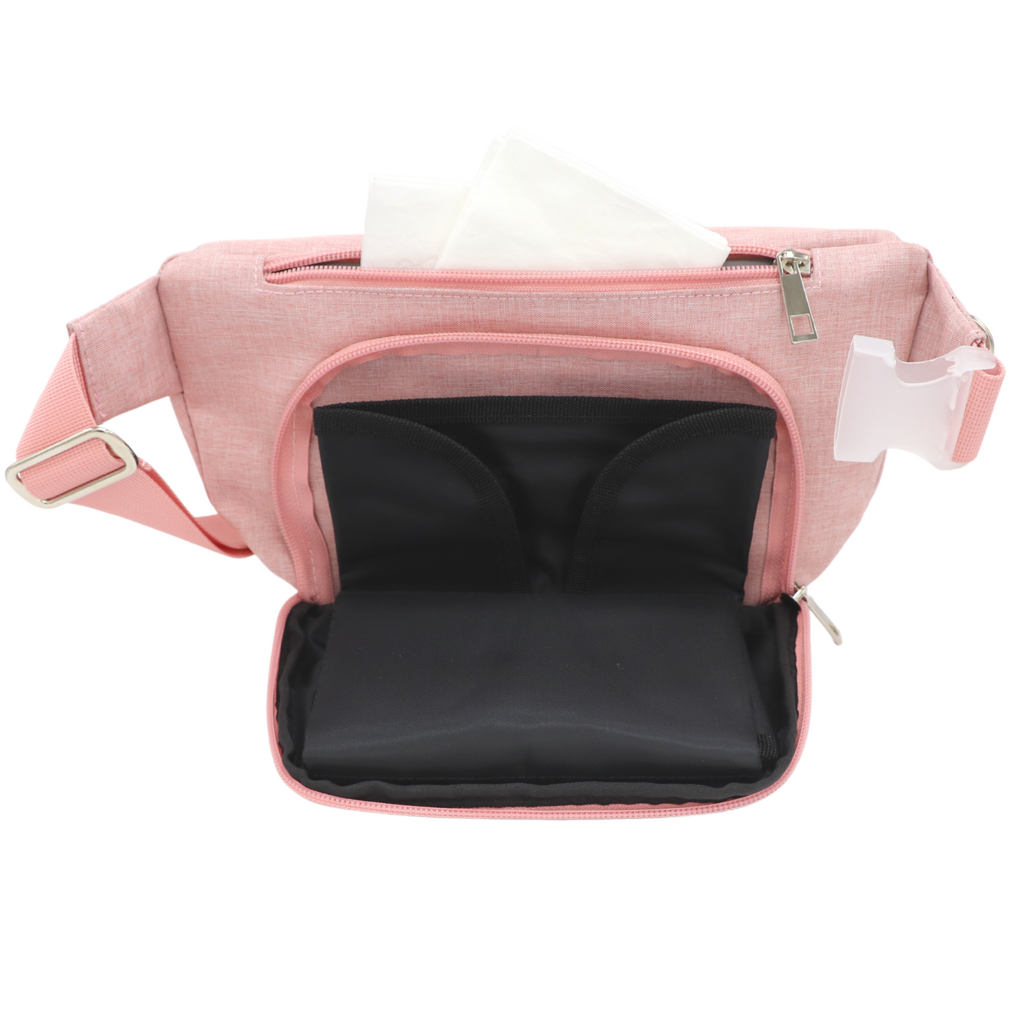 Fanny Pack Diaper Bag - Blush