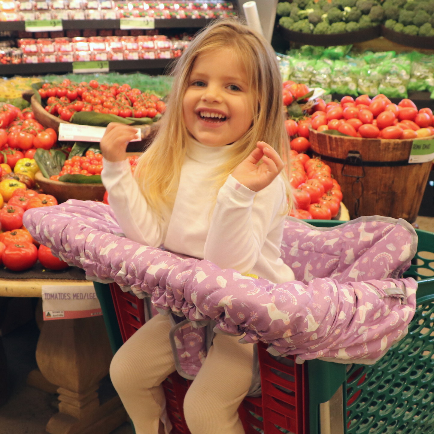 Shopping Cart & Highchair Cover - Unicorns