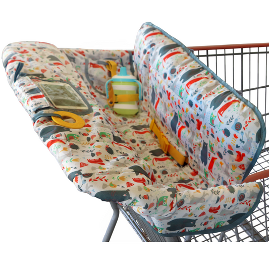 Shopping Cart & Highchair Cover - Forest Animals